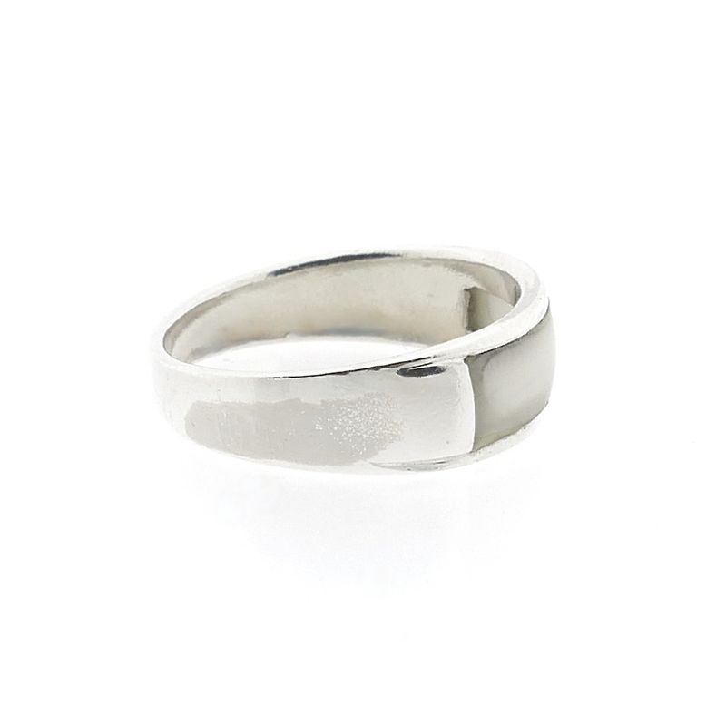 Image 4 of Silver ring with mother of pearl
