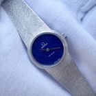 Image 7 of Omega Deville; 18k white gold women's watch with lapis lazuli dial