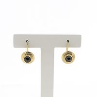 Gold earrings with garnet | Antique/vintage