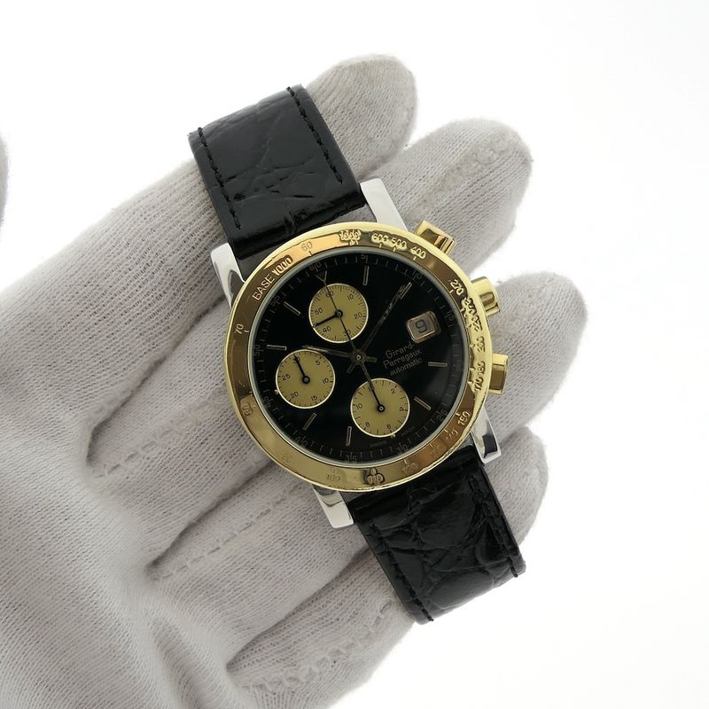 Image 12 of Girard Perregaux Chronograph 7000GBM; Automatic watch with 18k gold bezel