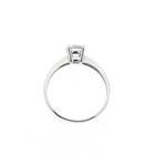 Image 5 of White gold solitaire ring with zirconia