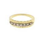 Image 3 of 18 carat yellow gold ring with diamonds | 0.07 ct.