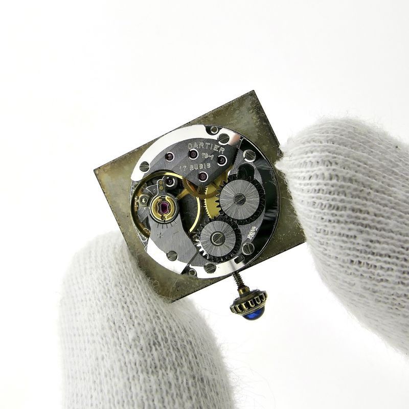 Image 20 of Cartier Tank Vermeil; Vintage mechanical women's watch