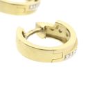 Image 10 of Gold earrings with diamond; 0.06 ct. | Ø 13.9 mm