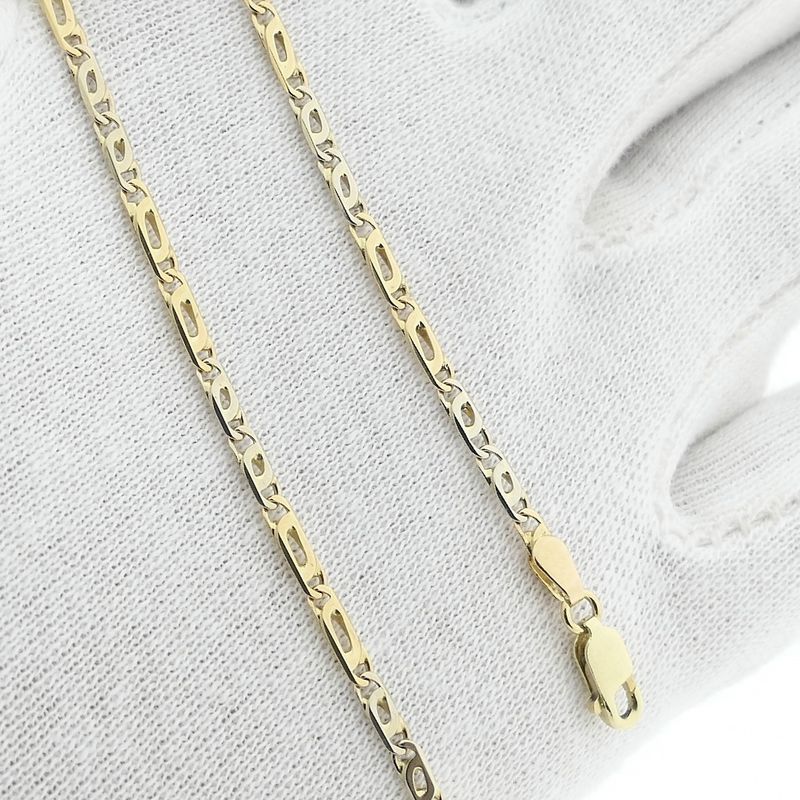 Image 8 of Two-tone gold fantasy link bracelet