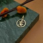 Image 2 of Gold zodiac sign pendant; Sagittarius