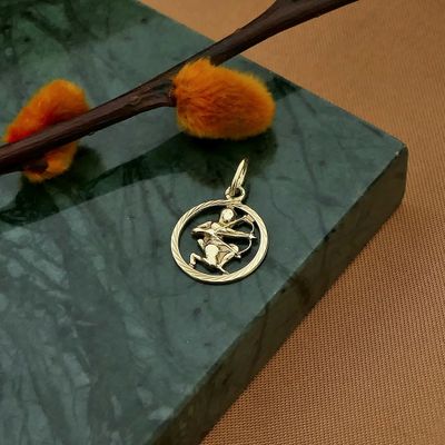 Gold zodiac sign pendant; Sagittarius Image 2 of Gold zodiac sign pendant; Sagittarius