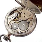 Image 14 of Omega pocket watch; antique silver pocket watch