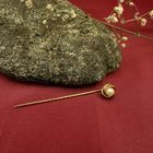 Image 2 of Gold lapel pin, tie pin with pearl