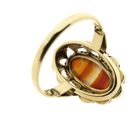 Image 6 of Vintage gold ring with carnelian bandagate