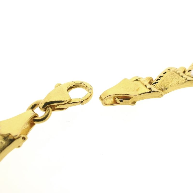 Image 6 of 22 carat bicolor gold fantasy link necklace