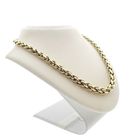 Image 2 of Gold braided chain; Foxtail link | 47 cm