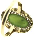 Image 7 of Gold ring with jade | Vintage