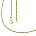Image 1 of Gold long gourmet link necklace | 70 cm