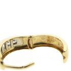 Image 8 of Two-tone gold earrings with zirconia | Ø 16.5 mm