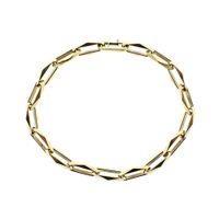 Gold closed for ever bracelet | 20.5 cm