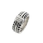 Afbeelding 1 van Zilveren Buddha to Buddha Chain Textuur Ring