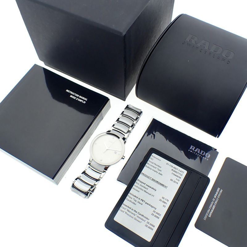 Image 2 of Rado Centrix; Unisex watch with diamonds