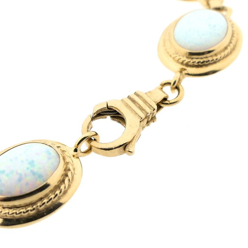 Image 8 of Gold bracelet with opal