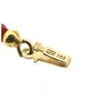 Image 10 of Vintage red coral beaded necklace with gold clasp | 93 cm