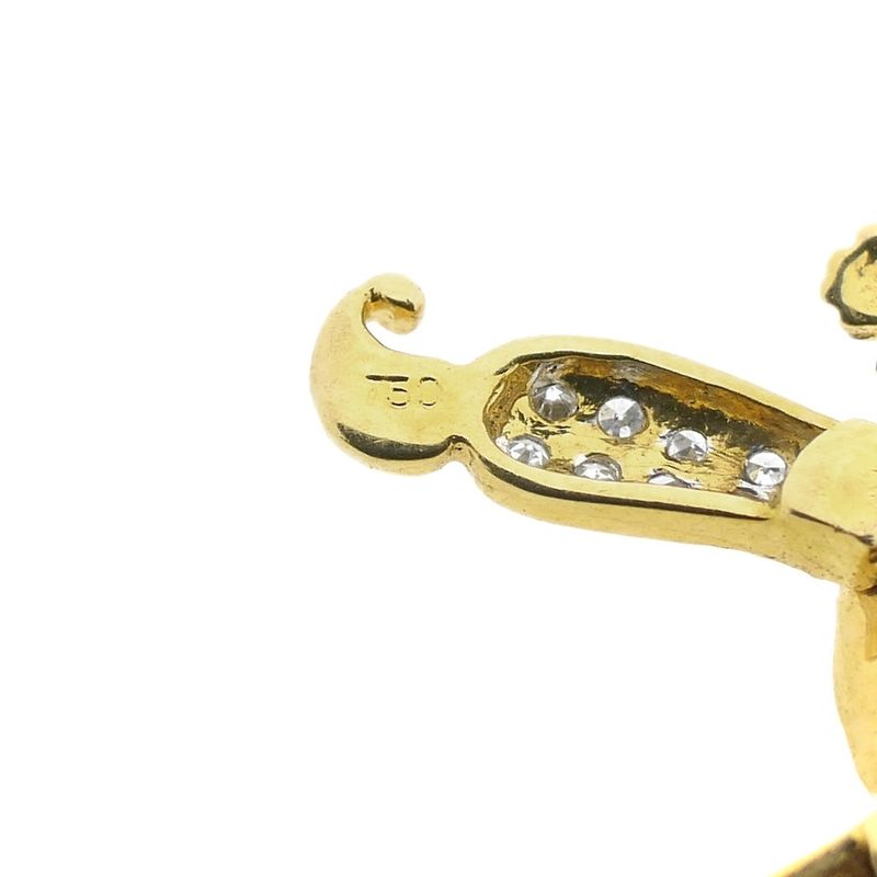 Image 8 of 18K Gold Happy Clown Pendant with 0.50 ct. Diamond