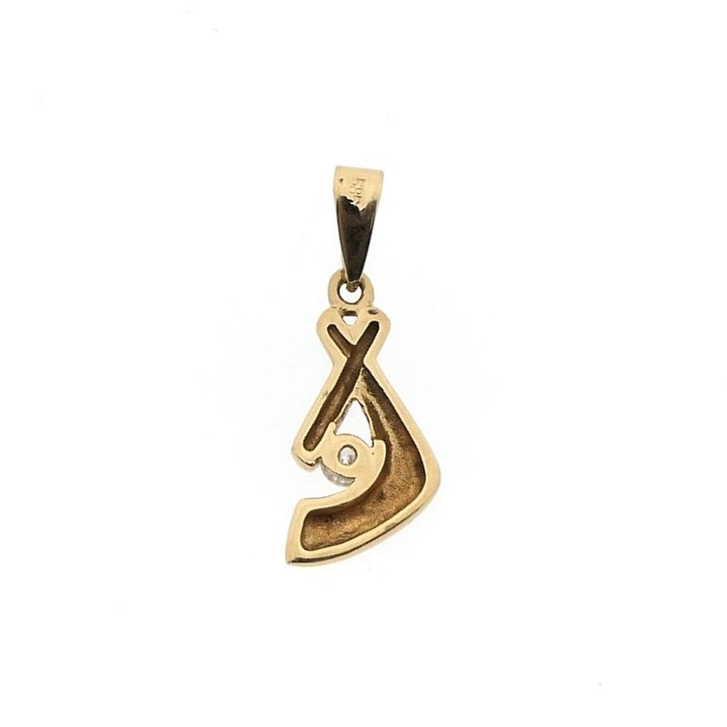 Image 4 of Gold pendant with zirconia