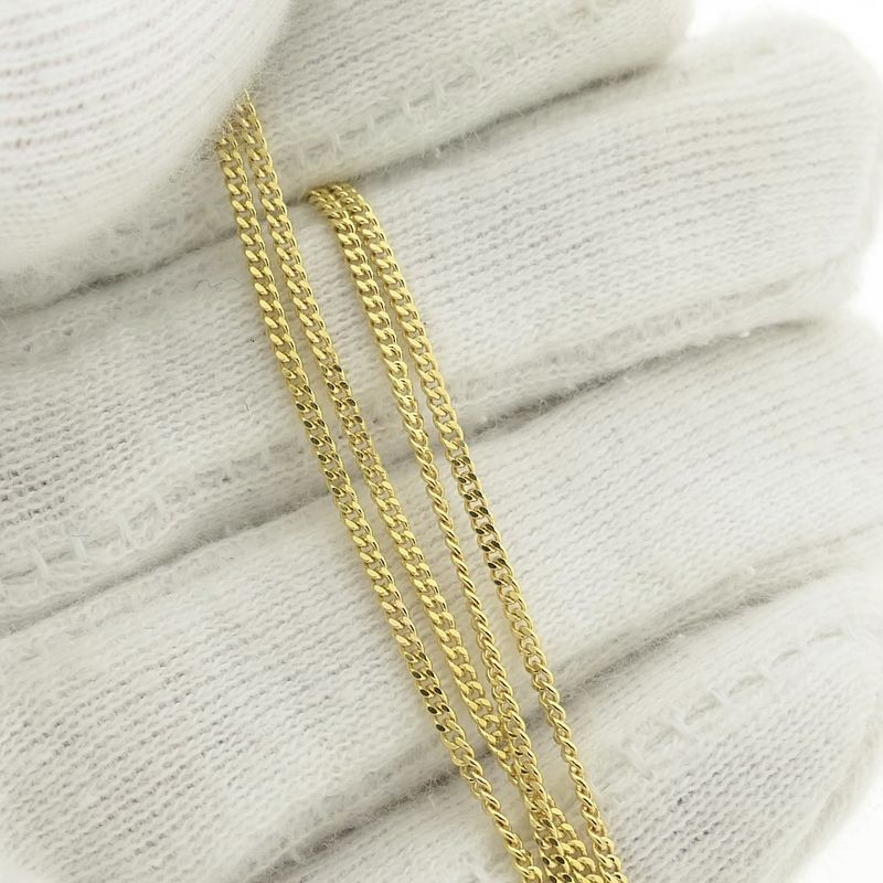 Image 7 of Gold gourmet link chain | 45.5 cm