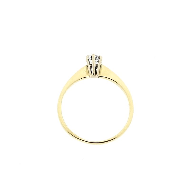 Image 5 of Gold solitaire ring with diamond | 0.20 ct.