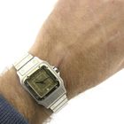 Image 8 of Cartier Santos Galbee 1566; Gold/steel unisex watch