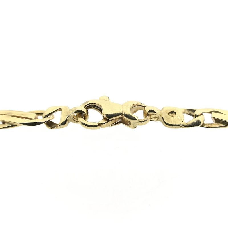 Image 4 of Two-tone gold infinity link chain