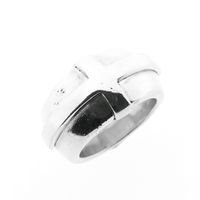 Wide silver ring with cross | JOOP!
