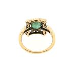 Image 6 of Gold Art Deco ring with emerald and rose-cut diamonds | Approx. 0.18 ct.
