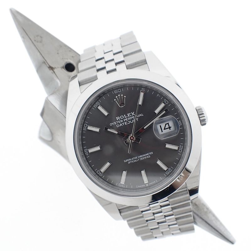 Image 17 of Rolex Datejust 126300; Men's watch with rhodium dial