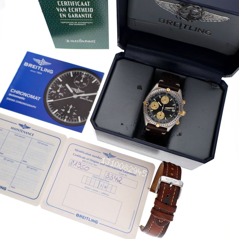 Image 7 of Breitling Chronomat Chronograph 81.950; Vintage Men's Watch in Full Set