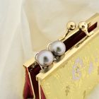 Image 3 of White gold clip-on earrings with Tahitian pearl