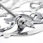 Image 6 of Silver brooch | Floral design