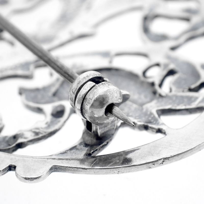 Image 6 of Silver brooch | Floral design