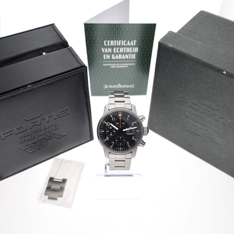 Image 16 of Fortis Flieger Chronograph 597.22.141.3; Automatic men's watch
