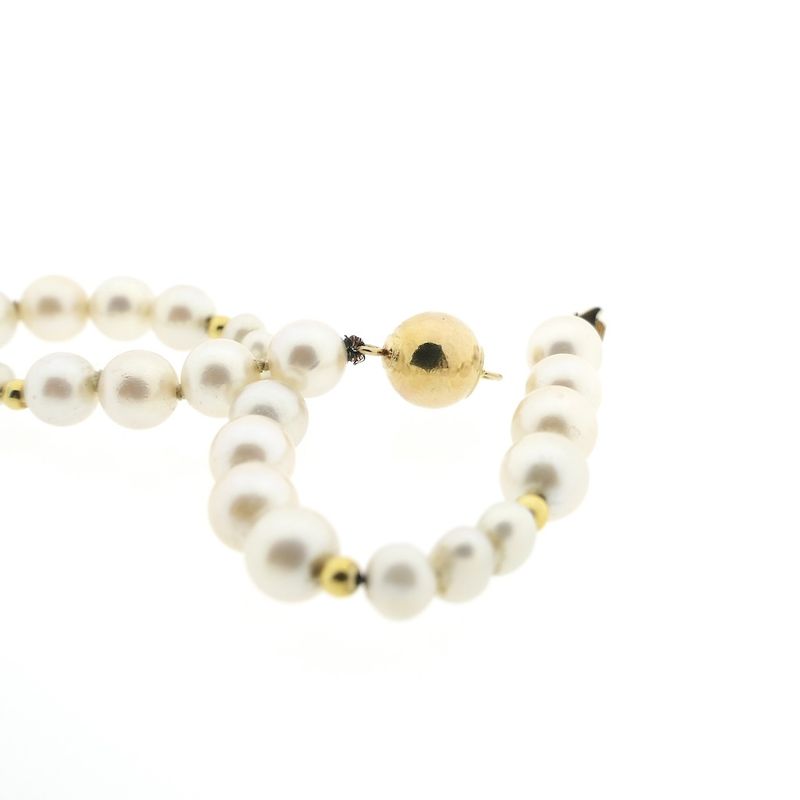 Image 8 of Gold pearl bracelet | 17.5 cm