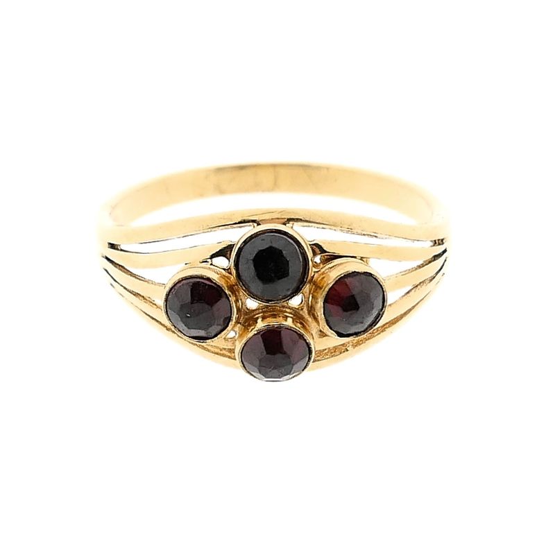 Image 3 of Vintage Gold Ring with Garnet