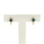 Image 1 of Gold stud earrings with Nazar (Lucky Eye)