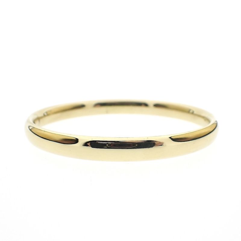 Image 1 of Gold smooth slave bracelet; Size M/L