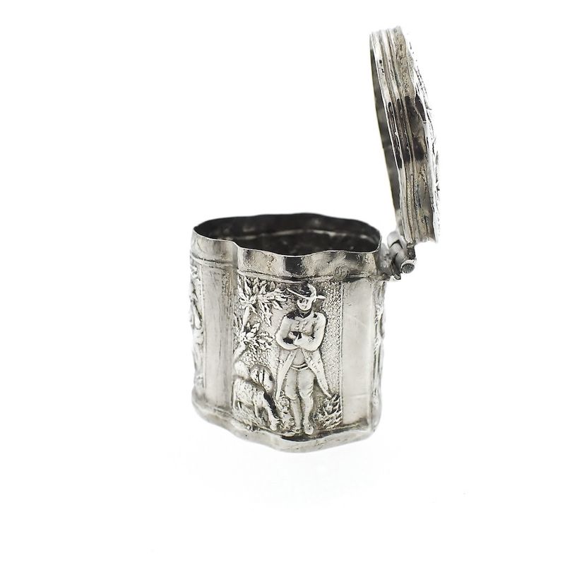 Image 6 of Vintage silver loderein box | English hallmarked