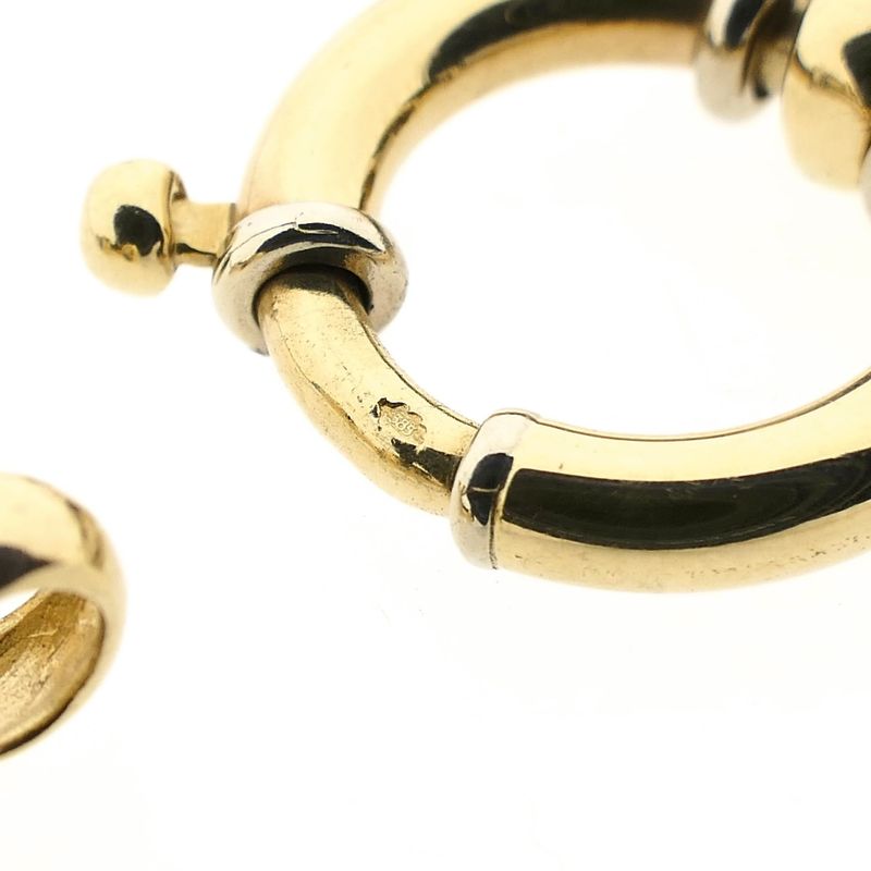 Image 11 of Golden Panther Link Necklace with Sapphire | 45 cm