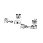 Image 3 of 9 carat stud earrings with diamonds 0.94 ct.