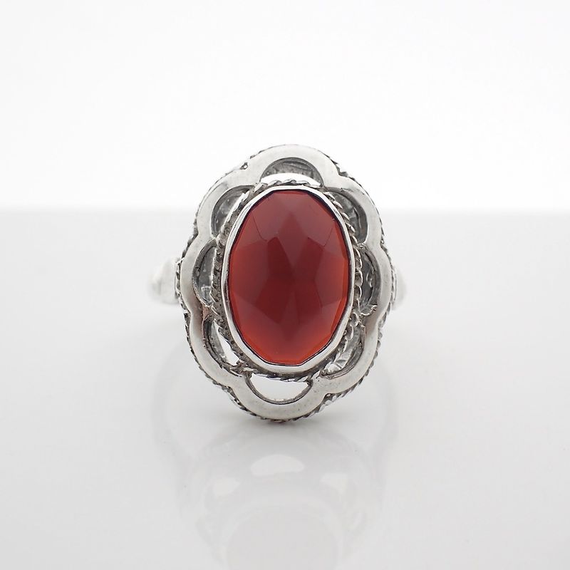 Image 5 of Silver ring with carnelian | Antique