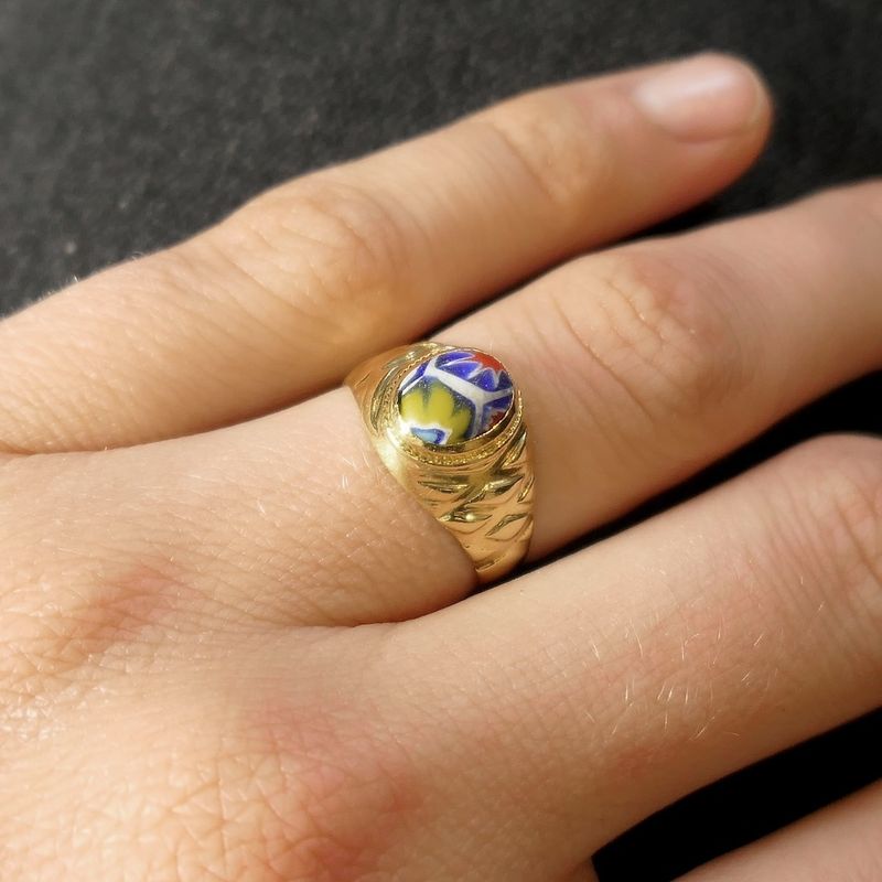 Image 8 of 18-karat gold ala kondre ring | Traditional Surinamese