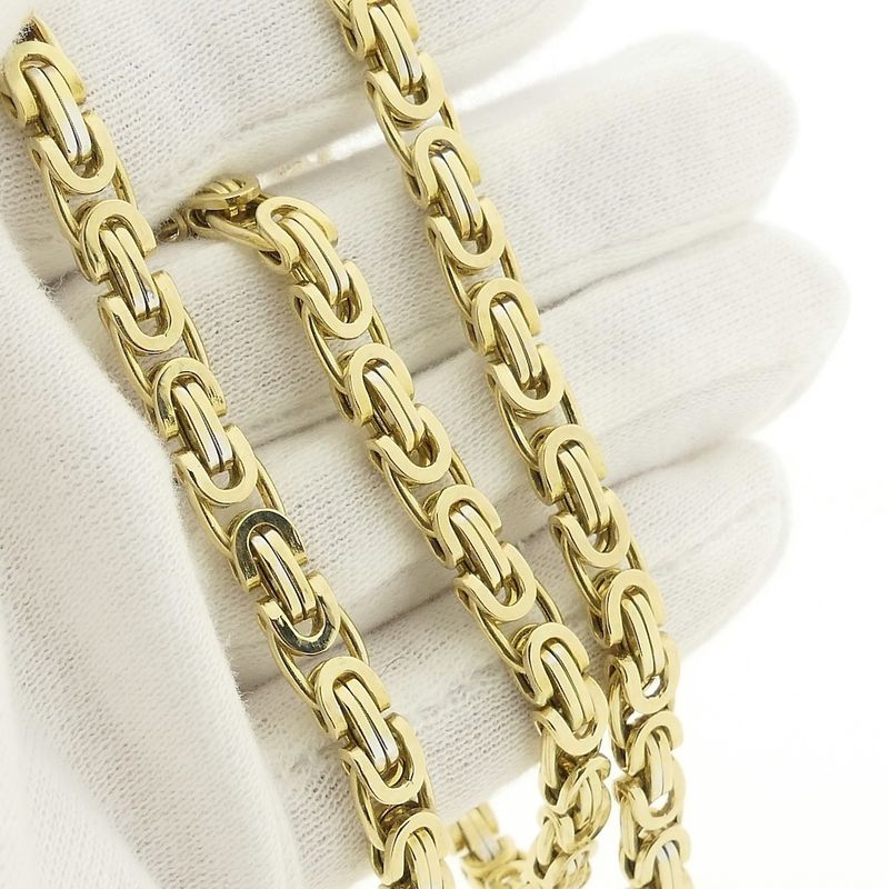 Image 6 of Two-tone flat gold king chain | 66.5 cm (2nd payment IN3)
