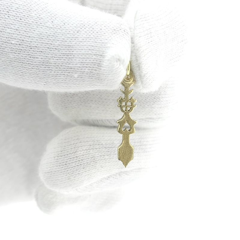 Image 9 of Golden abstract pendant