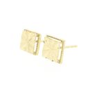 Image 8 of Gold square fantasy stud earrings